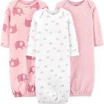 Simple Joys by Carter's Girls' 3-Pack Cotton Sleeper Gown